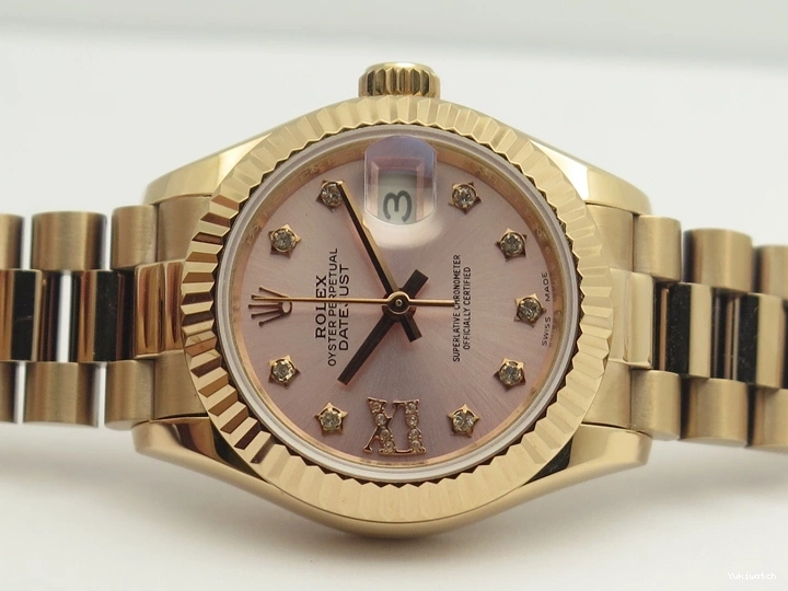 XL Edition BP Diam Fluted RG Bezel DateJust Pink 28mm Dial Maker RG On Best Bracelet ETA2671 0513
